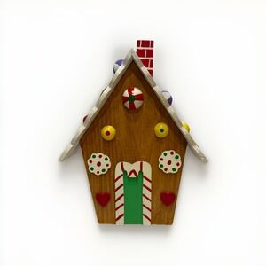 Handmade Gingerbread Style House 10"